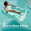 Jasonwell 4-in-1 Inflatable Pool Lounger for Adults, 70"x46" Float with Pillow, Sunbathing Bed Raft, Aqua Blue, Large - 2 of 4