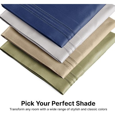 King Size Sage Green Hypoallergenic Microfiber Pillowcase Set