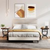 Costway 1/2 PCS Side Table with Fabric Drawer Carved Metal Frame Industrial End Table Nightstand - 4 of 4