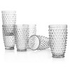 Gibson 6 Piece Hobnail Handmade Glass Tumbler Set in Clear - 4 of 4