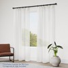 Awesome Home Madison Pinch Pleat Single Curtain Panel with Hooks and Rings, 38"X96", Cream - 3 of 4