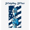 "In Tailgating We Trust" American Flag And Spatula Adult Long Sleeve Hoodie - 2 of 2