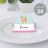 Big Dot of Happiness Whole Llama Fun - Llama Fiesta Baby Shower or Birthday Party Tent Buffet Card - Table Setting Name Place Cards - Set of 24 - 2 of 4