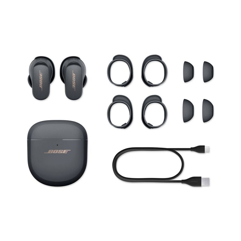 Bose QuietComfort Noise Cancelling Bluetooth Wireless Earbuds II - Gray, 6 of 14