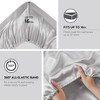 Sapphtopaz 4 PCS/6 PCS/7 PCS Comforter Set,Bed Set with 1 Flat Sheet,1/2 Fitted Sheet,2/4 Pillowcase,Luxury Satin Sheet Set Machine Washable - 3 of 4