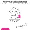 Big Dot of Happiness Volleyball Garland Banner, Sports Birthday Party or Baby Shower Decorations Banner, 30 Feet of Cord, 15 Double-Sided White - 4 of 4