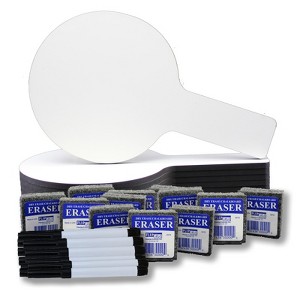 Flipside Products Dry Erase Answer Paddles, Pens & Erasers, Pack of 12 - 1 of 1