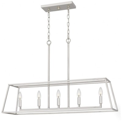 Quoizel Lighting Prescott 5 - Light Island Pendant Light in  Brushed Nickel