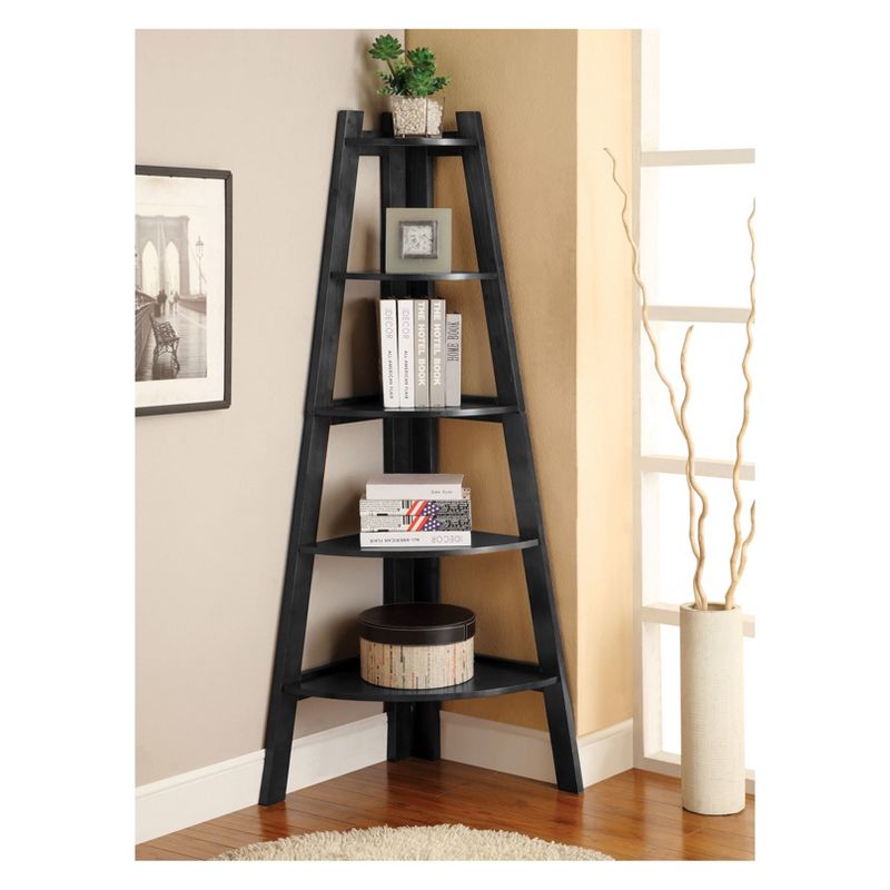 63.25" Lynch 5 Shelf Corner Bookcase - HOMES: Inside + Out, 3 of 6