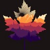 Men's Design By Humans Leafscape By digsy T-Shirt - 2 of 4