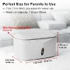 Wipes Dispenser with Weighted Plate, Refillable Baby Wipe Holder with One-Handed Operation for Freshness - 2 of 4