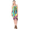 LA LEELA Women's Bikini Sarong Swimwear Cover up Skirt Bathing suit Summer Wraps Swimsuit Beach Wrap for Women One Size Yellow, Tie Dye Design - 3 of 4