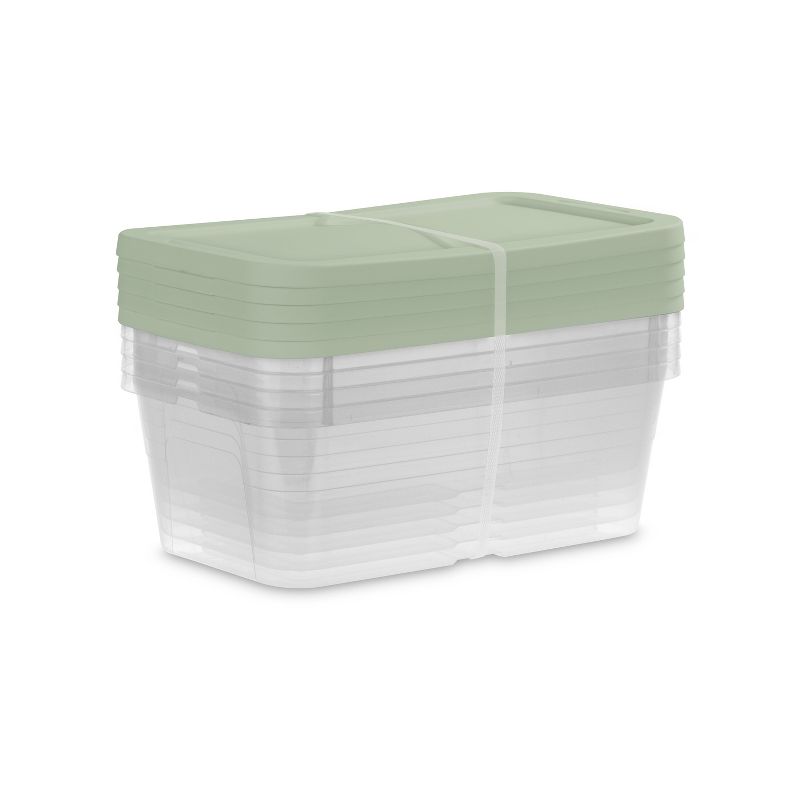 5pk 6qt Storage Boxes Green - Room Essentials&#8482;, 3 of 6