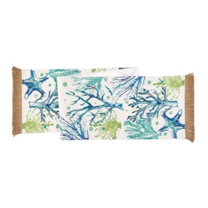 C&F Home 13" x 72" Sea Life Embroidered Table Runner - 1 of 3