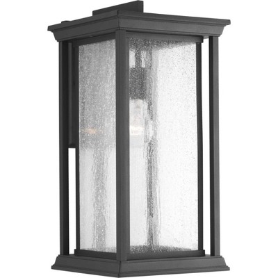 Progress Lighting Endicott 1-Light X-Large Wall Lantern, Antique Bronze, Linen Glass Shade