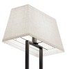 Infibrite 22" Modern Rectangular Table Lamp with Fabric Shade E26 Bulb Compatible Sleek Design: Torchiere Style, Linen Shade, ETL Listed - 3 of 4
