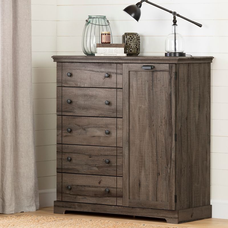 Avilla Door Chest with 5 Drawers - South Shore, 3 of 12