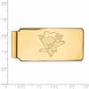 Black Bow Jewelry 10k Yellow Gold Pittsburgh Penguins NHL Money Clip - 2 of 3