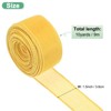 Unique Bargains Burlap Wired Edge Durable Thick Fabric Ribbons for DIY Crafts 1 Pc - 3 of 4