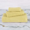 Modern Ribbed Cotton  Assorted Towel Set by Blue Nile Mills - 2 of 4
