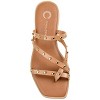 Journee Collection Womens Fanny Tru Comfort Foam Slide Low Block Heel Sandals Tan 6.5 - 4 of 4