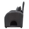 PAGED Dual-Use Accent Chair Upholstered Reading Chair Pet-Friendly Sofa Chair with Scratch-Resistant Fabric, Built-in Cat & Dog Hideaway - 4 of 4