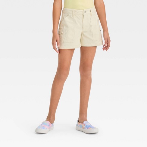 Girl cargo hot sale shorts khaki