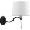 Livex Lighting 1 - Light Wall Light in  Black/Brushed Nickel - 3 of 4