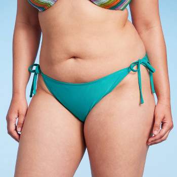 Women's Side-Tie Cheeky Bikini Bottom - Wild Fable™ Green
