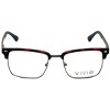 Vivid 257 Designer Reading Glasses in Black +1.00 - 2 of 4