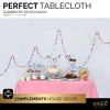 Plastic Tablecloth Disposable, Tablecloths for Rectangle Tables 54 inch. x 108 inch. Fits Tables Up to 8 Feet, Table Cloth for Party - SparkSettings - 3 of 4