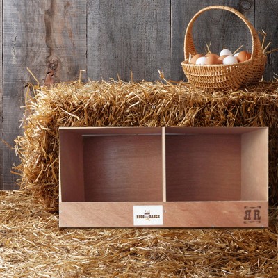 Double Compartment Wooden Chicken Coop Nesting Box