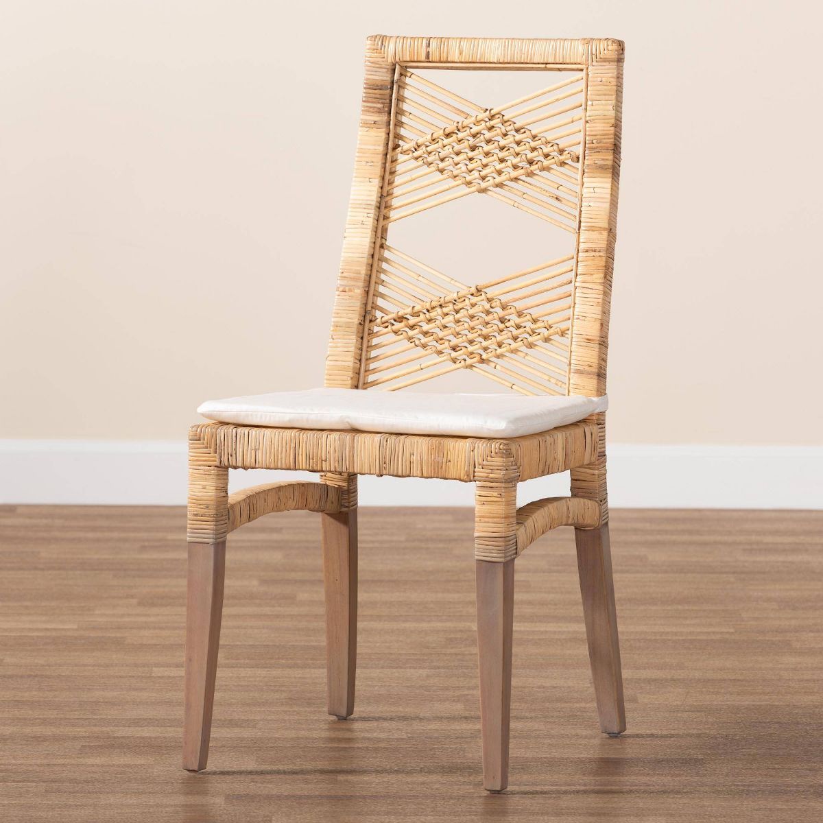 2pc Poltak Rattan Dining Chair Set Brown - bali & pari - thumbnail 9