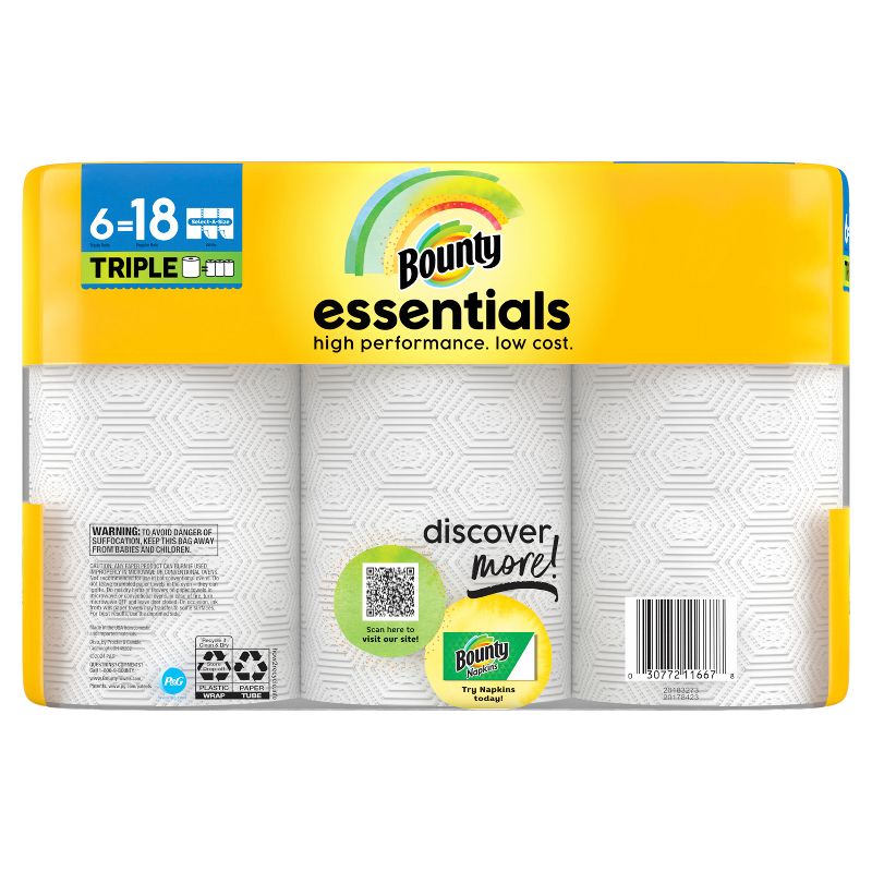 Bounty Essentials Select-A-Size Paper Towels, 3 of 20