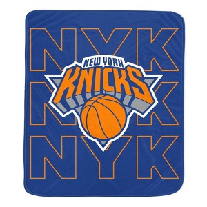 NBA New York Knicks Echo 50''x60'' Ultra Soft Throw Blanket : Target