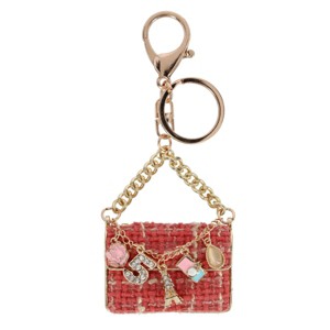 CTM Women's Tweed Handbag Bag Charm - 1 of 3