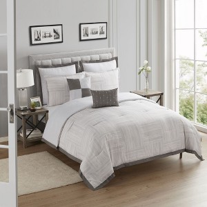 7pc Walter Printed Comforter Set By Sweet Home Collection® - 1 of 4