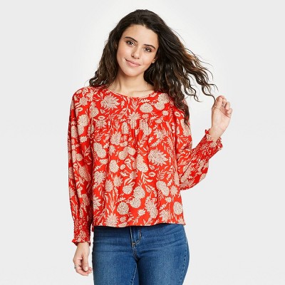 red dressy blouses for special occasions