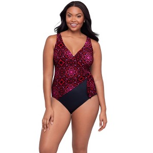 Trimshaper Women's Vera One-Piece Swimsuit - 1 of 3