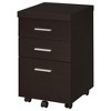 NicBex Mobile File Cabinet with Wheels,Modern Vertical Filing Cabinets with 3 Drawers ,Office Cabinet for Home, Office - 4 of 4