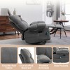 Teddy Fabric Manual Reclining Oversized Recliner Chair with 8-Point Vibration Massage, Heat and Remote Control - 3 of 4