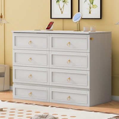 Full Size Murphy Bed with Large Drawers