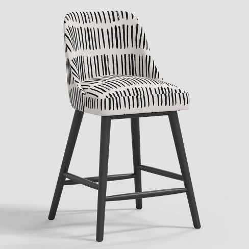 Black and white striped bar 2024 stools