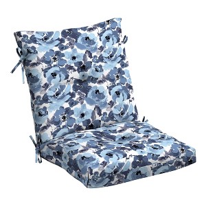 ARDEN Outdoor Plush Modern Tufted Blowfill Dining Chair Cushion, 21 x 40, Water Repellent, Fade Resistant, Tufted Cushion for Dining and Bistro Chairs - 1 of 4