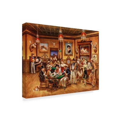 Trademark Fine Art -Lee Dubin 'Western Saloon' Canvas Art