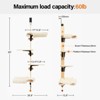 Mewoofun Pet Toy 4 Levels Over Door Cat Climbing Shelves and Cat Tree, Stable with Cat Stairs and Hammock for Kittens, Brown, 26.8"*13.8"*65" - 3 of 4