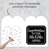 Big Dot of Happiness Mr. and Mrs. - Black and White Wedding Congratulations Giant Greeting Card - Big Shaped Jumborific Card - 3 of 4