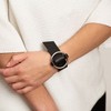 Black Cuff Bracelet Genuine Leather - 2 of 3