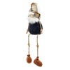 TopComfy Decorative Object Knit Pumpkin Set Farmhouse Fall Decor for Harvest Festival Display, Blue and Brown, 4.3"*4.3"*20.1" - 2 of 4