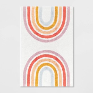 4'x5'6" Rainbow Kids' Rug - Pillowfort™ - 1 of 4